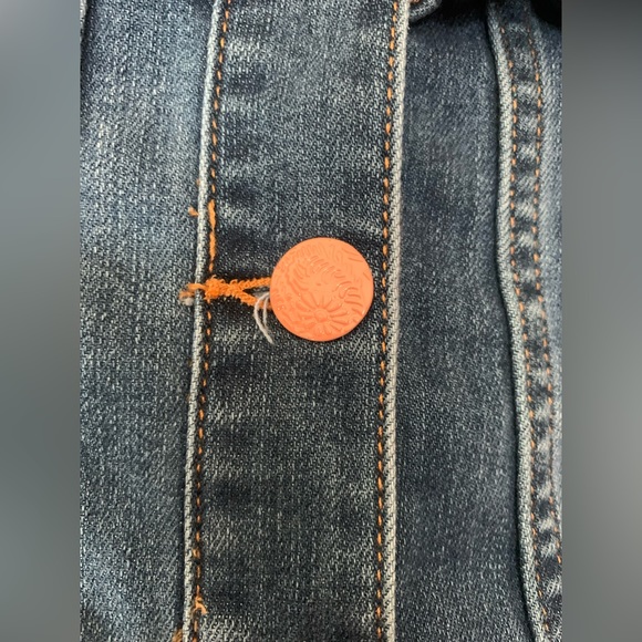 Matilda Jane “Collins” Girls Ruffle Denim Jacket - Picture 2 of 6